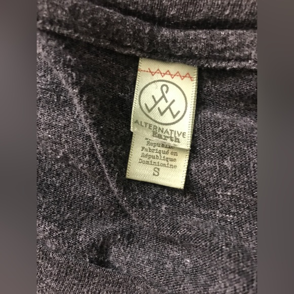 EUC Alternative Earth Heather Grey Long Sleeve Crew Neck Light Sweatshirt S - Picture 3 of 9